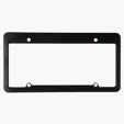 License Plate Frame, 4 Holes Straight Top — view 2