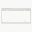 License Plate Frame, 4 Holes Straight Top — view 5
