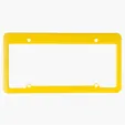License Plate Frame, 4 Holes Straight Top — view 6