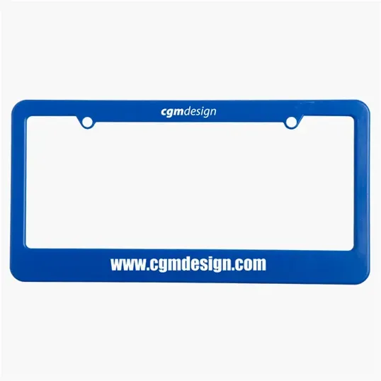 License Plate Frame, 2 Holes Straight Bottom — view 3