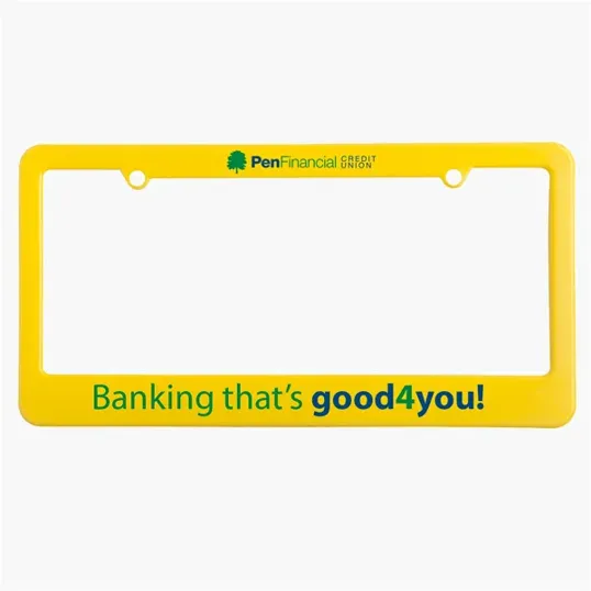 License Plate Frame, 2 Holes Straight Bottom — view 5