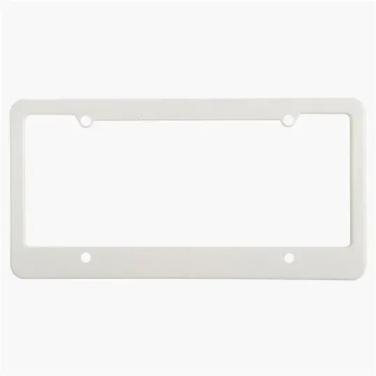 License Plate Frame, 4 Holes Straight Bottom — view 5