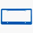 License Plate Frame, 4 Holes Straight Bottom — view 3