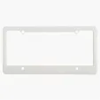 License Plate Frame, 4 Holes Straight Bottom — view 5