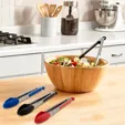12" Silicone Tongs with Stainless Steel Body
