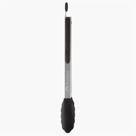 12" Silicone Tongs with Stainless Steel Body — view 4