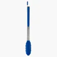 12" Silicone Tongs with Stainless Steel Body — view 2