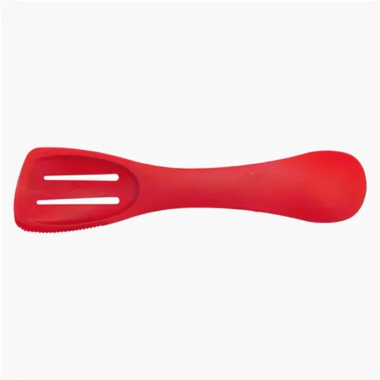 4-In-1 Kitchen Tool with Spoon, Slotted Spoon, Turner, and Serrated Edge — view 6