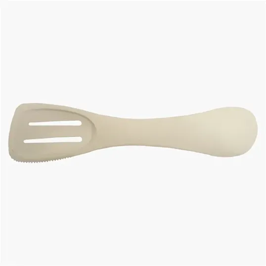 4-In-1 Kitchen Tool with Spoon, Slotted Spoon, Turner, and Serrated Edge — view 7