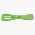 4-In-1 Kitchen Tool with Spoon, Slotted Spoon, Turner, and Serrated Edge