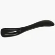 4-In-1 Kitchen Tool with Spoon, Slotted Spoon, Turner, and Serrated Edge — view 2