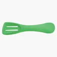 4-In-1 Kitchen Tool with Spoon, Slotted Spoon, Turner, and Serrated Edge — view 5