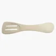 4-In-1 Kitchen Tool with Spoon, Slotted Spoon, Turner, and Serrated Edge — view 7