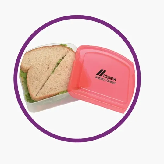 Sandwich Keeper Container, 5" x 5" x 1 5/8"