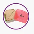 Sandwich Keeper Container, 5" x 5" x 1 5/8"