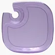Wine and Snack Tray with Drink Holder — view 9