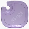 Wine and Snack Tray with Drink Holder — view 4