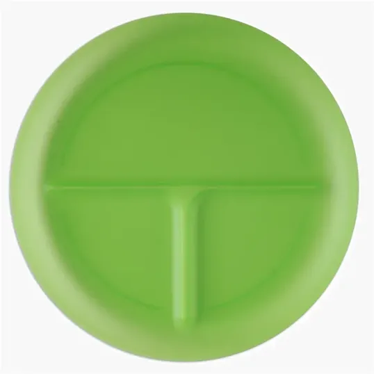 Portion Plate, 10" 3-Compartment Polypropylene — view 12