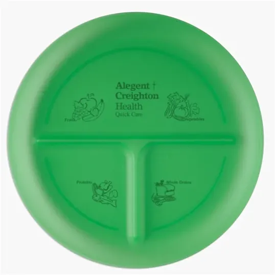 Portion Plate, 10" 3-Compartment Polypropylene — view 4