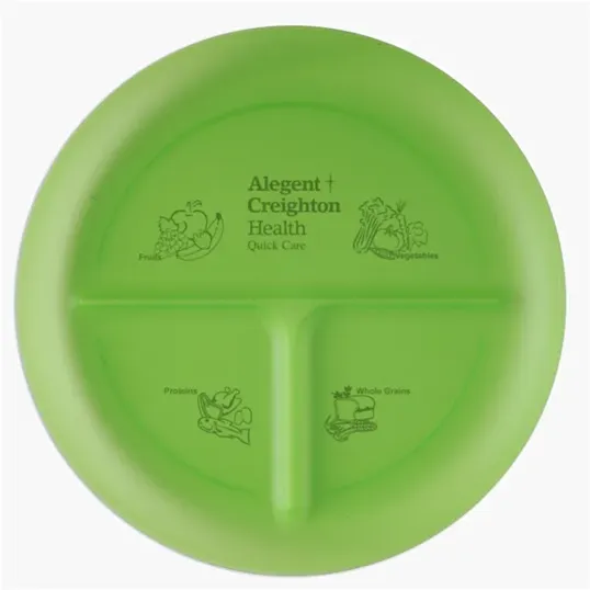 Portion Plate, 10" 3-Compartment Polypropylene — view 5