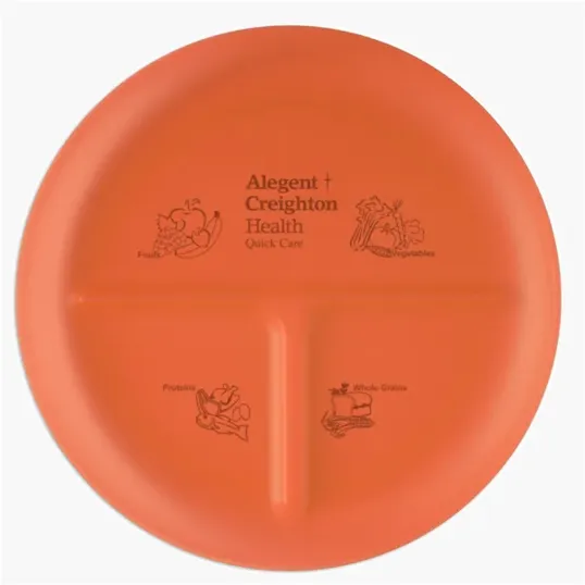 Portion Plate, 10" 3-Compartment Polypropylene — view 6