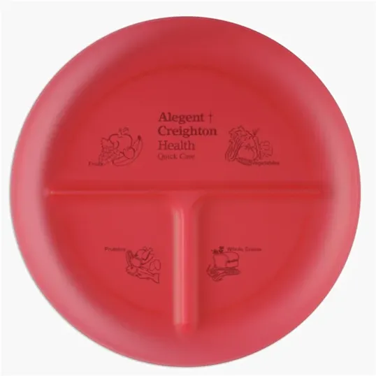 Portion Plate, 10" 3-Compartment Polypropylene — view 8