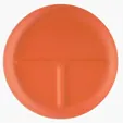 Portion Plate, 10" 3-Compartment Polypropylene — view 13