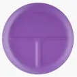 Portion Plate, 10" 3-Compartment Polypropylene — view 14