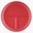 Portion Plate, 10" 3-Compartment Polypropylene — view 15