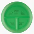 Portion Plate, 10" 3-Compartment Polypropylene — view 4