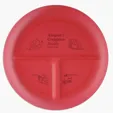 Portion Plate, 10" 3-Compartment Polypropylene — view 8