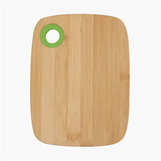 Small Bamboo Cutting Board with Silicone Ring — view 8