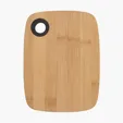 Small Bamboo Cutting Board with Silicone Ring — view 6