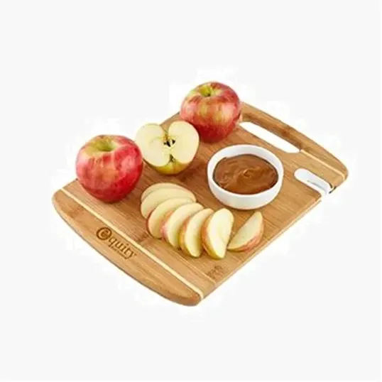 Bamboo Cutting Board with Knife Sharpener, 12 x 9 Inch
