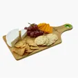 Bamboo Charcuterie Cheese Board with Silicone Ring