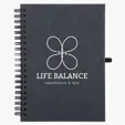 Bonded Leather Spiral Notebook with FSC® Recycled Paper — view 2