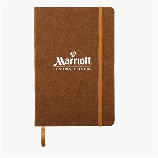 Suede Fabric Hardbound Journal Notebook — view 2
