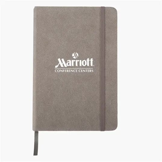 Suede Fabric Hardbound Journal Notebook — view 4