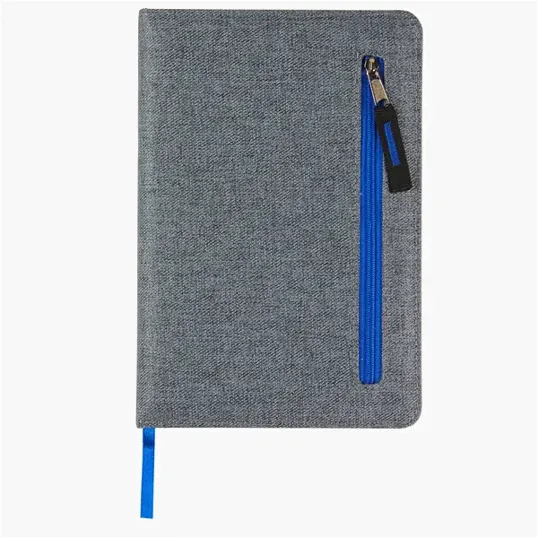 6" x 8" Zip-It Journal Notebook with Zippered Pocket — view 6