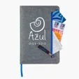 6" x 8" Zip-It Journal Notebook with Zippered Pocket