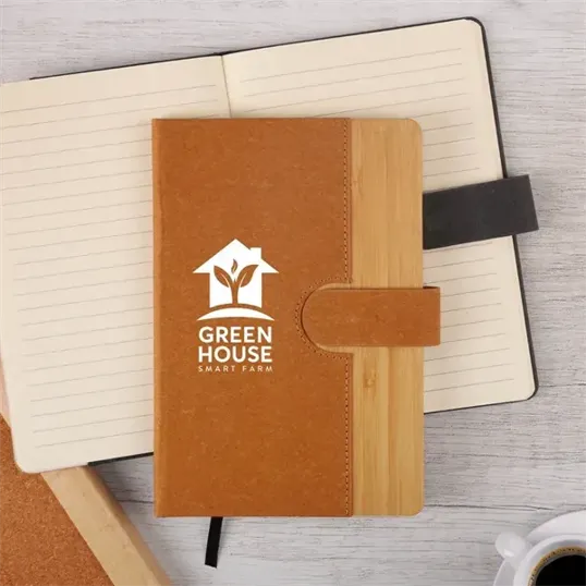 Bamboo Journal with Magnetic Closure and FSC® Paper