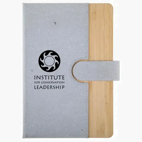Bamboo Journal with Magnetic Closure and FSC® Paper — view 2