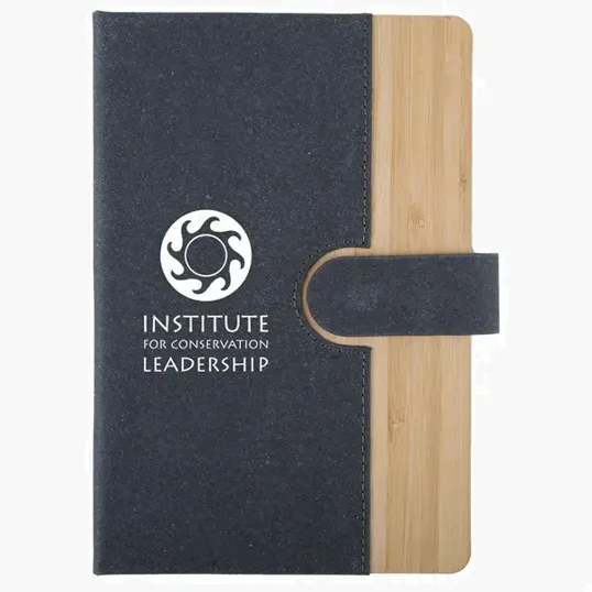 Bamboo Journal with Magnetic Closure and FSC® Paper — view 3
