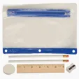 Deluxe School Kit Zippered Vinyl Pencil Pouch — view 3