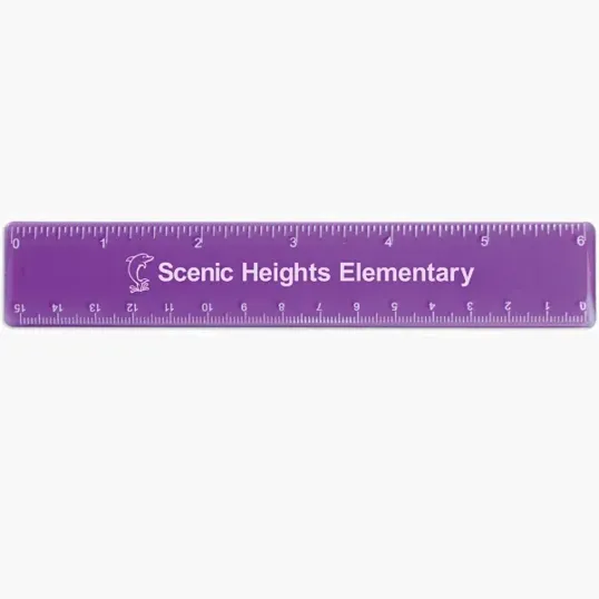 6" Plastic Ruler with Standard and Metric Scales — view 6