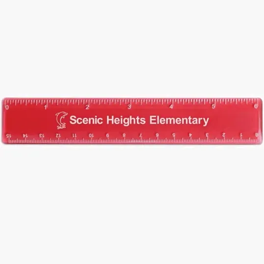 6" Plastic Ruler with Standard and Metric Scales — view 7