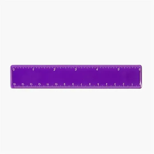 6" Plastic Ruler with Standard and Metric Scales — view 14