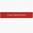 6" Plastic Ruler with Standard and Metric Scales — view 2