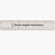 6" Plastic Ruler with Standard and Metric Scales — view 8