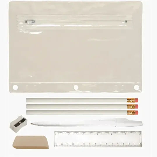 Academic School Kit with Translucent Vinyl Pouch — view 3